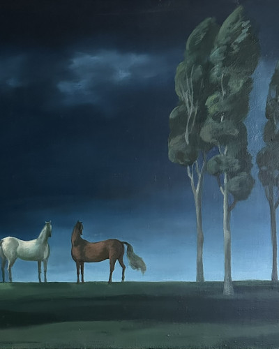Hristina Petrova -  Landscape with horses