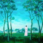 Hristina Petrova - Landscape with female figure