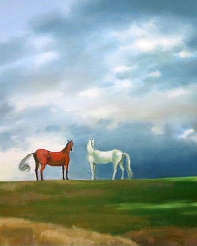 Hristina Petrova - Landscape with horses
