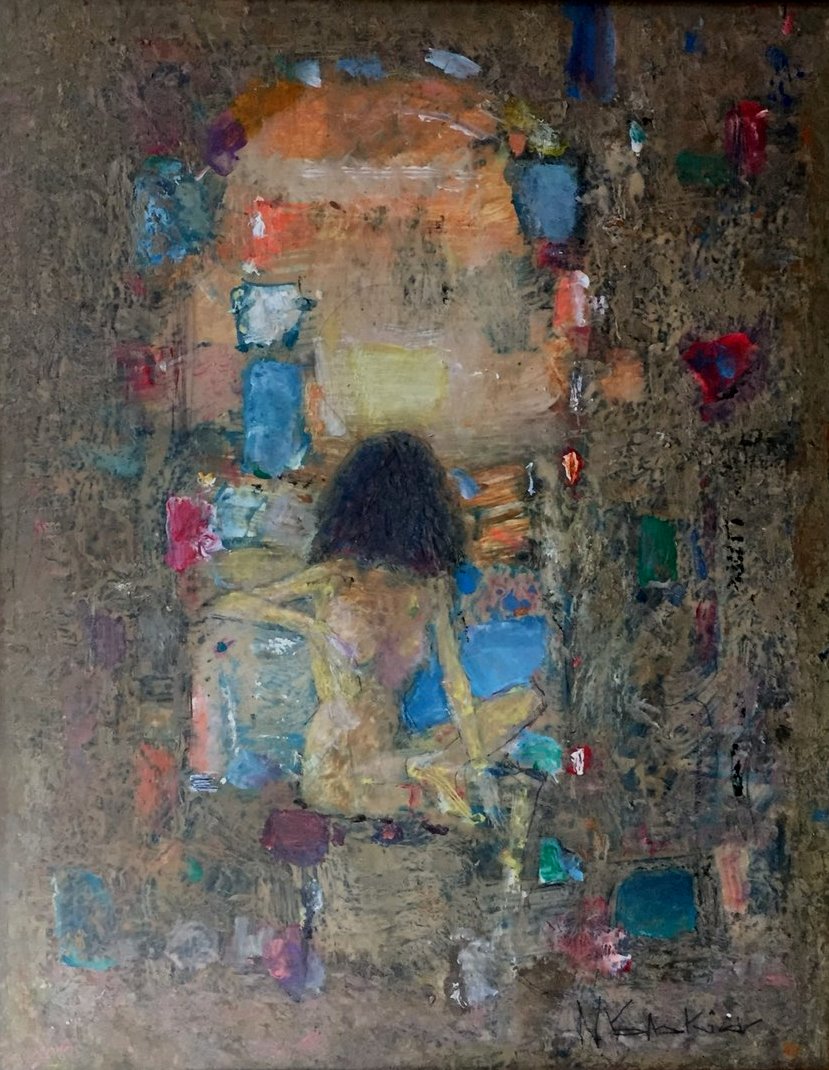 Girl in front of a mirror - Nikolay Yanakiev
